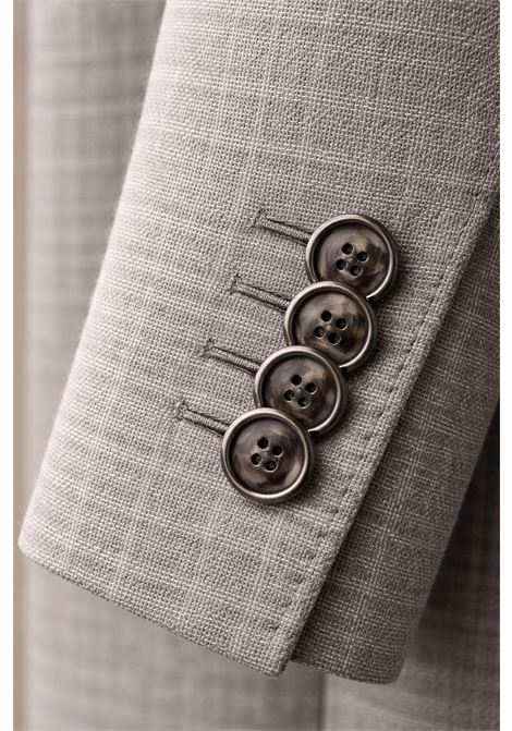 Giacca sartoriale grigio mélange Tagliatore in lana vergine Super 110s stretch  Made in Italy TAGLIATORE | GIACCHE | 1SMC22K 060069G5042